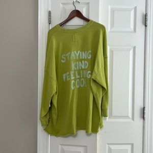 Aerie oversized sweatshirt green size XL